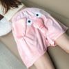 Loose Velvet Elephant Shorts 3D Ears Trunk Trousers Casual Funny Plush Sleepwear  Men Women