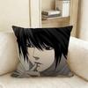 L-Lawliet D-Death Note Pillow Case Living Room Sofa Cushion Cover Suitable For Home Bedroom Room Decoration