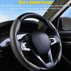 1 para osłona na kierownicę do samochodu 38cm antypoślizgowa osłona na kierownicę z włókna węglowego ABS Booster pokrywa koła kierownicy akcesoria dla Auto