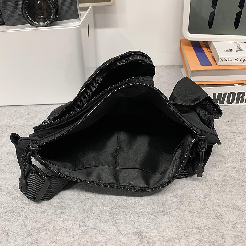 Men's Camping Shoulder Bag Outdoor Riding Hiking Mobile Phone Chest Bag Water Cup Bag