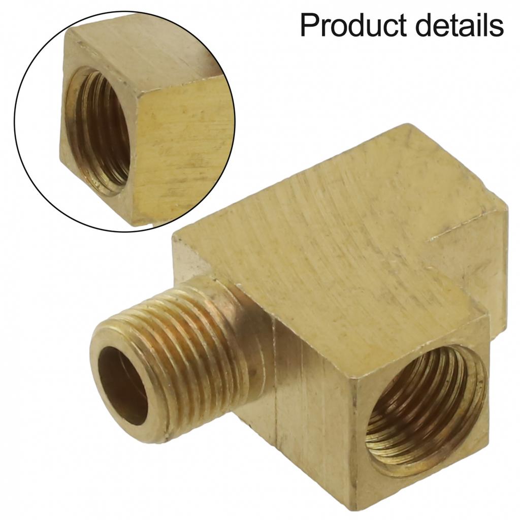 Angle Adapter Brass T Distributor M X Oil Pressure Sensor Connection