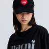 macni CORDUROY HEART DEEP BALL CAP BLACK