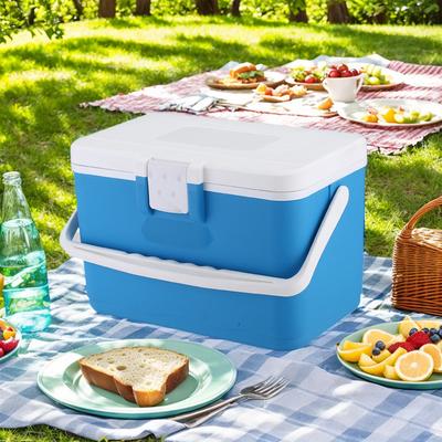 Caixa Térmica 8L Refrigerador Portátil para Acampamento Incubadora Grande Capacidade Balde de Gelo para Carro Conservação de Calor Equipamento para Churrasco de Acampamento