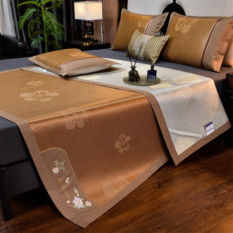 Summer Double-Sided Ice Rattan & Bamboo Cooling Mat