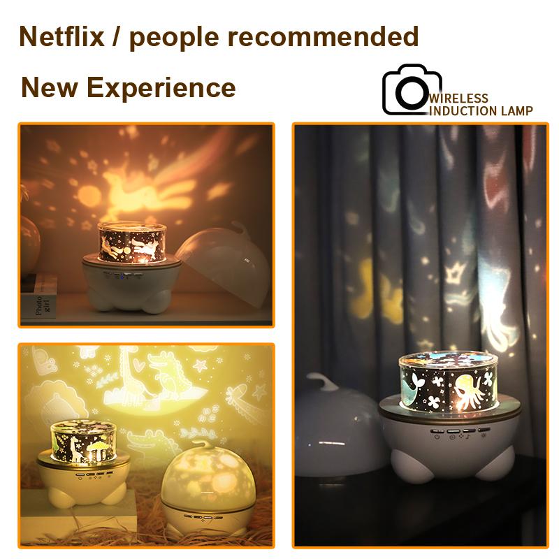 Sternenhimmel Projektion Nachtlicht Deckenprojektionslicht Ozean Musik Atmosphärenlicht Kinderzimmer Dekoration Weihnachtsgeschenke