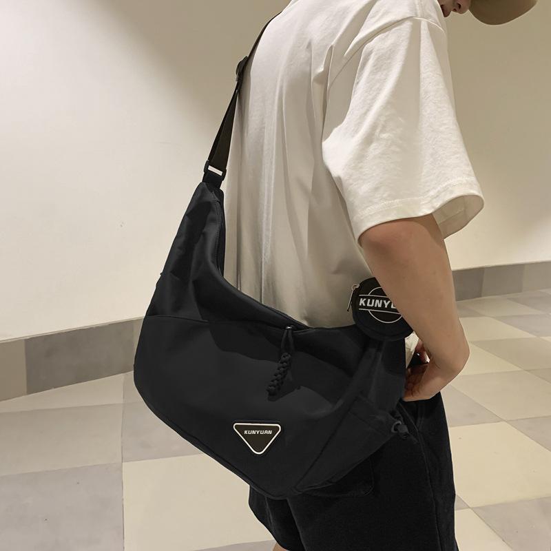 Crossbody bag boys trendy brand casual versatile commuter shoulder bag women's bag 2025 new functional cycling mailman bag
