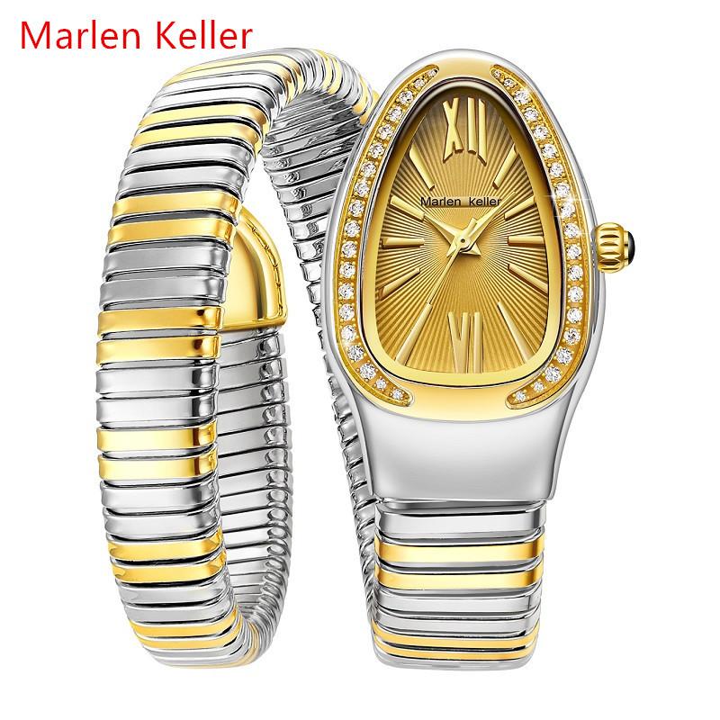 Elegant Design Ladies Watches Unique Snake Shaped Design Bracelet Women's Quartz Wristwatches Best Gift