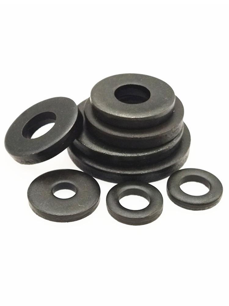 Thickened Black Iron Flat Washer for Screws, Non-standard Round Design