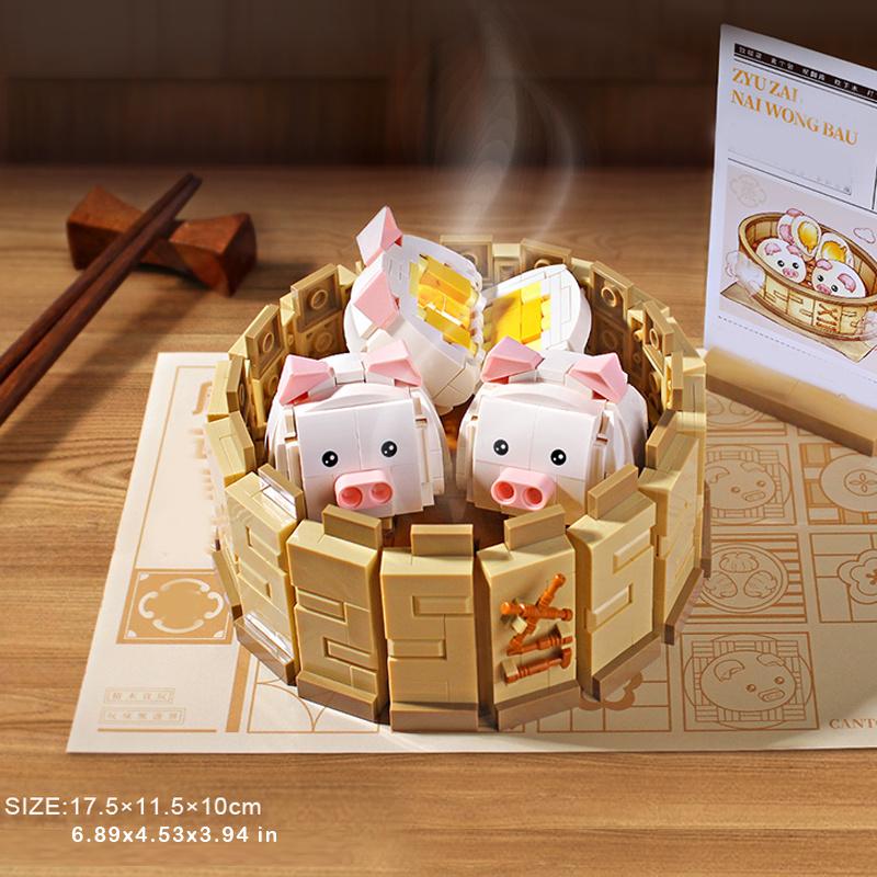 Chinese Culture Cantonese Cantonese Mini Building Blocks,Christmas And Thanksgiving Gifts