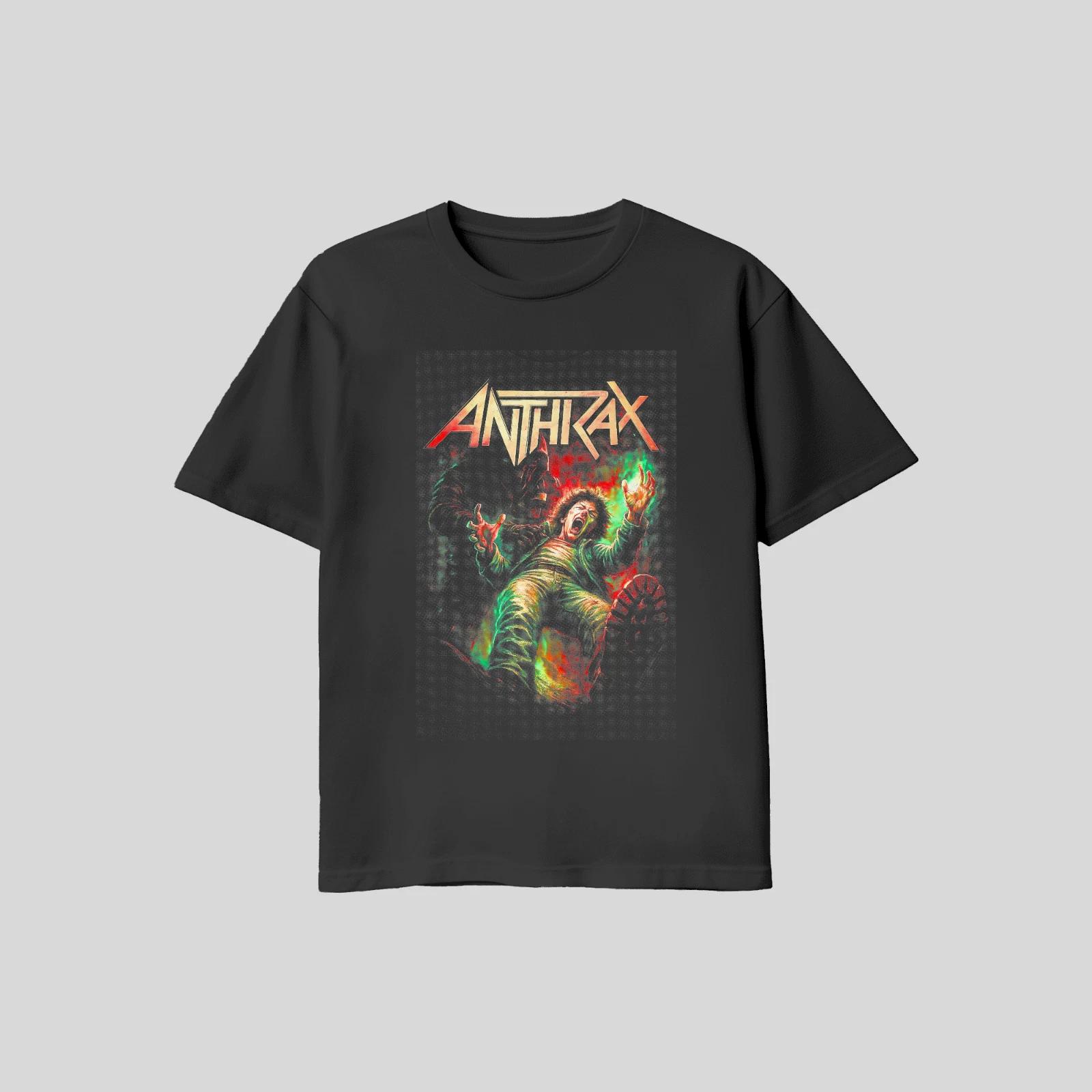Unisex Adult Casual Graphic Anthrax T Shirt Gildan XL L M T-Shirt XXXL
