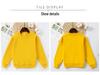260G Kids Terry Cotton Round Neck Drop Shoulder Sweatshirt - Solid Color, Long Sleeve Pullover.