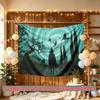 Gifts Home Witch Themed Halloween Photo Backdrop, Polyester Banner for Home Room Wall Decor
