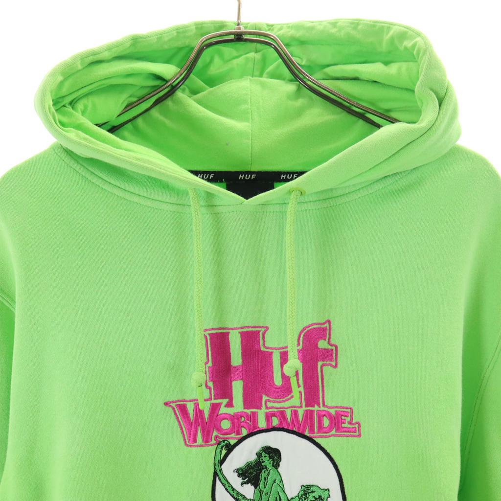 HUF Long sleeve Sweatshirts L green pullover Men's Used