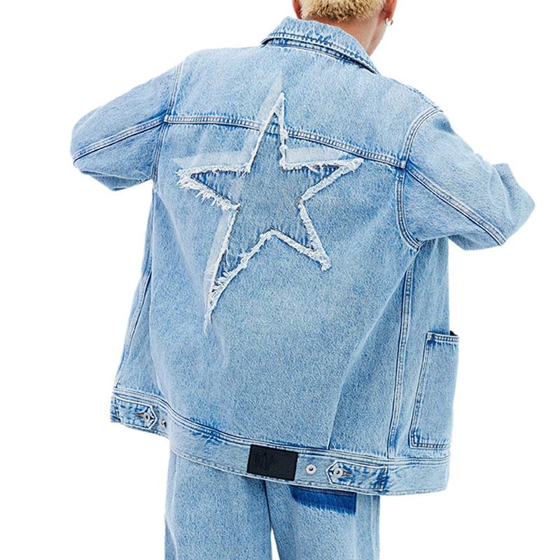 Li Ning Denim Jacket Unisex Blue AJDU109-1
