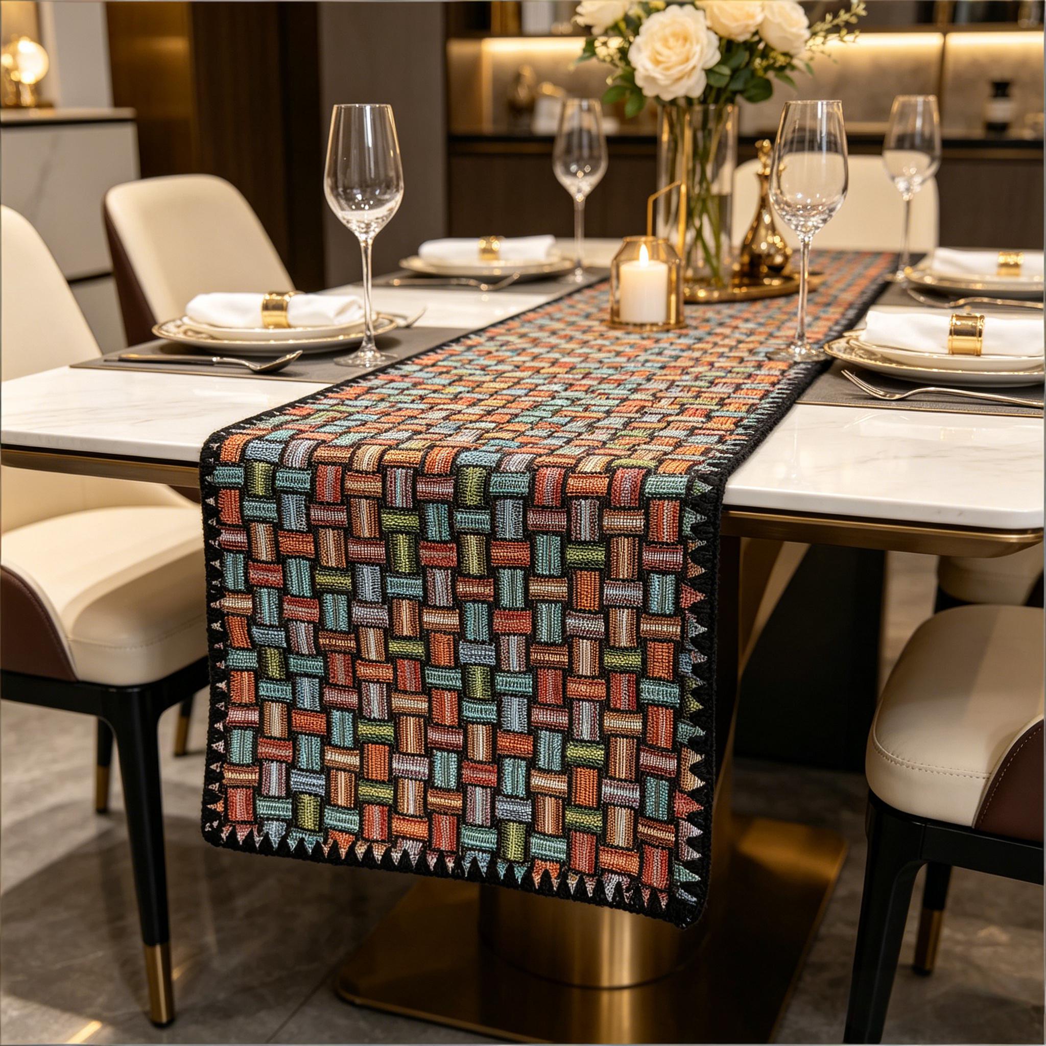 Heim-Esstisch TV-Schrank Couchtisch Moderner Nordischer Baumwoll-Leinen Tischläufer 30X45cm
