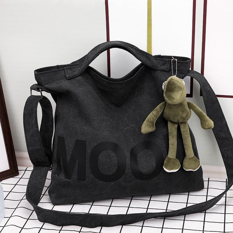 Neuer Stil Einfache Canvas-Tasche Damen-Handtasche Umhängetasche Studenten All-Match-Handtasche Pendler Große Kapazität Schminktasche Mehrere Taschen