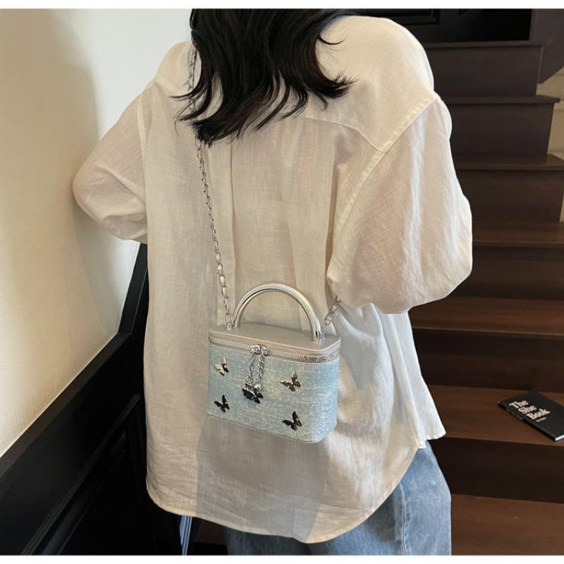 Neue Tasche Damenmode lässiger Trend Umhängetasche Sommer Kette Schmetterling Schulter Umhängetasche