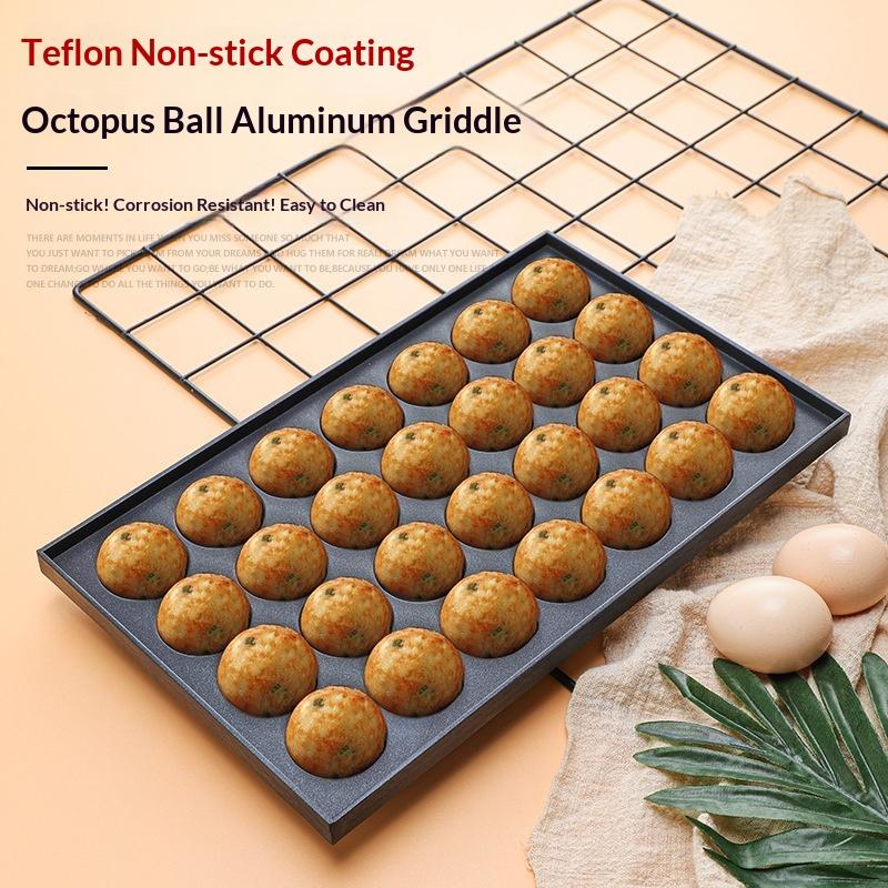 28 Hole Food Grade Non Stick Octopus Meatball Baking Tray, Quail Eggs, Fish Balls, Cakes, Essential For Outdoor Family Picnics