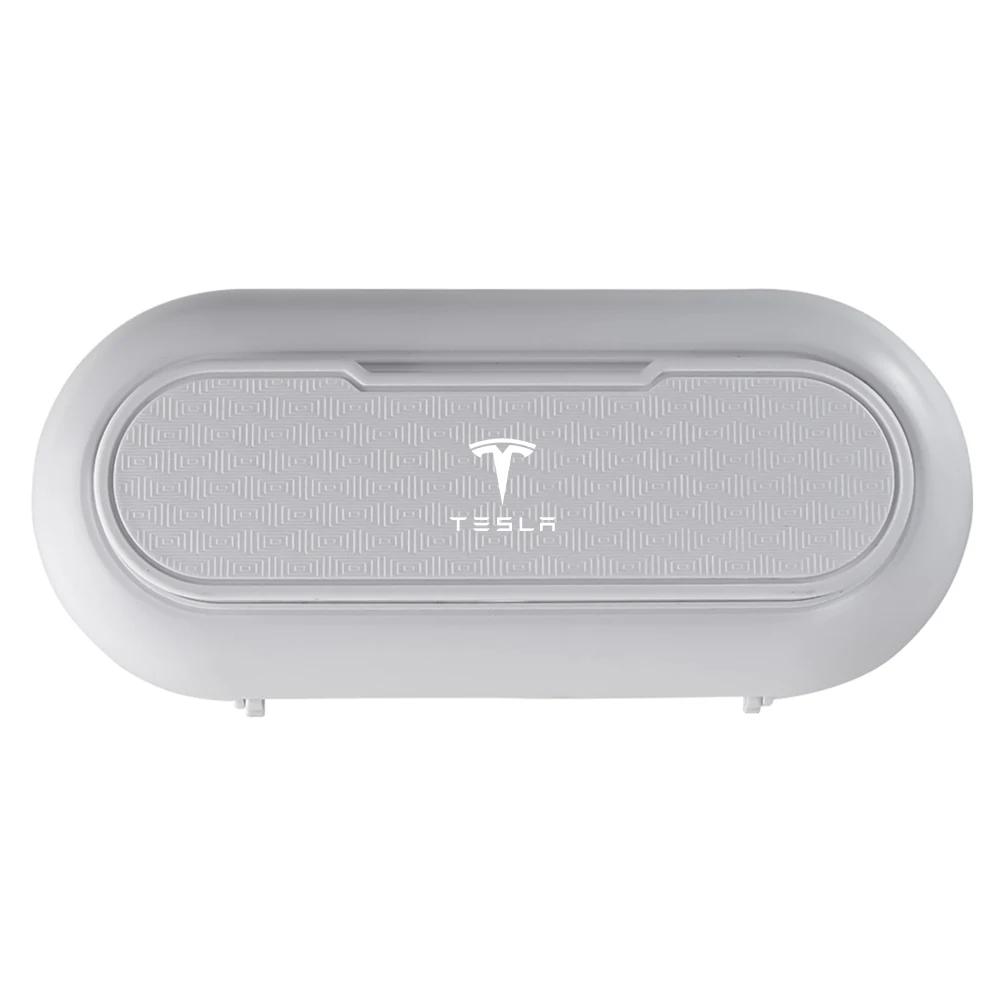 Car Sticker 2025 New Tesla Car Sun Visor Clip Glasses Cards Case Sunglasses Storage Holder For Tesla Model 3 Model S X Model Y R