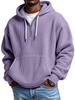 Men's Vintage Waffle Weave Half-Zip Hooded Sweatshirt for Autumn/Winter