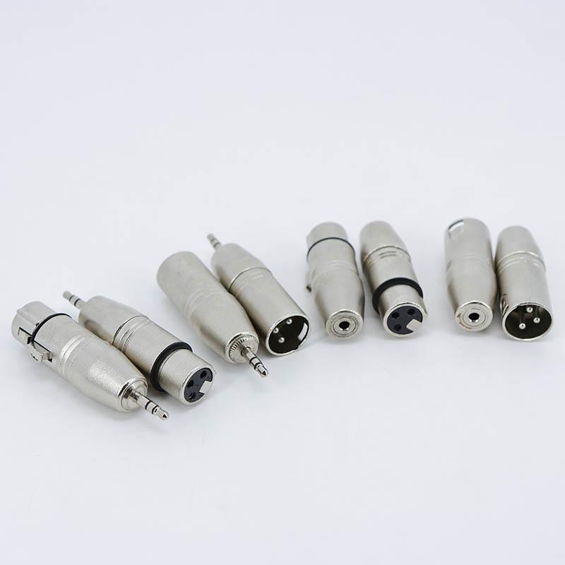 3 Pin xlr male Female Jack to 3.5mm Female & Male 1/8" TRS Mini Female Stereo Microphone Audio Adapter Converter Connector