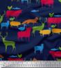 Soimoi Japan Crepe Satin Fabric Birds & Animals Hand Drawn Print Fabric by Metre 42 Inch