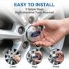 4Pcs 54MM Car Emblem Badge Wheel Center Hub Cap Covers Auto Rim Cover For Ford Focus Mk2 Mk3 Fiesta Ranger Mondeo S-MAX Kuga Mustang Auto Goods