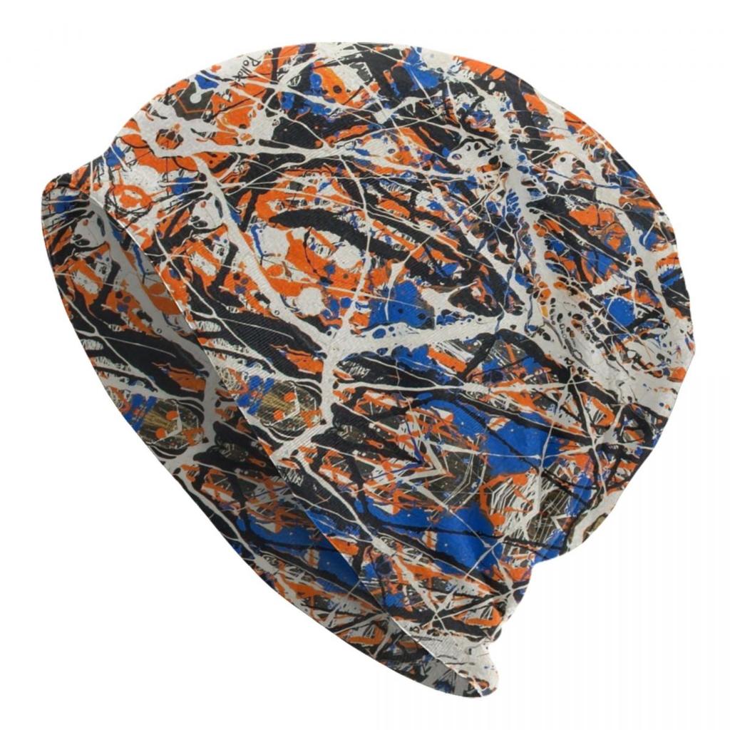 Abstract Street Graffiti Beanie Cap Unisex Winter Warm Bonnet Femme Knitted Hats Colorful Camouflage Skullies Beanies Hat