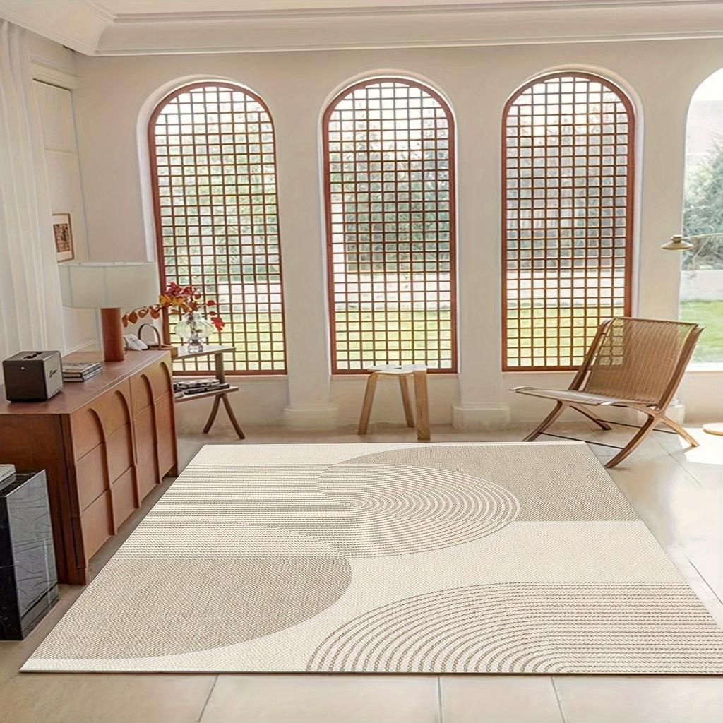Living Room Carpet Japanese Striped Style Large Area Rug Bedroom Bedside Sofa Floor Mat Machine Washable Easy To Fold Carpets