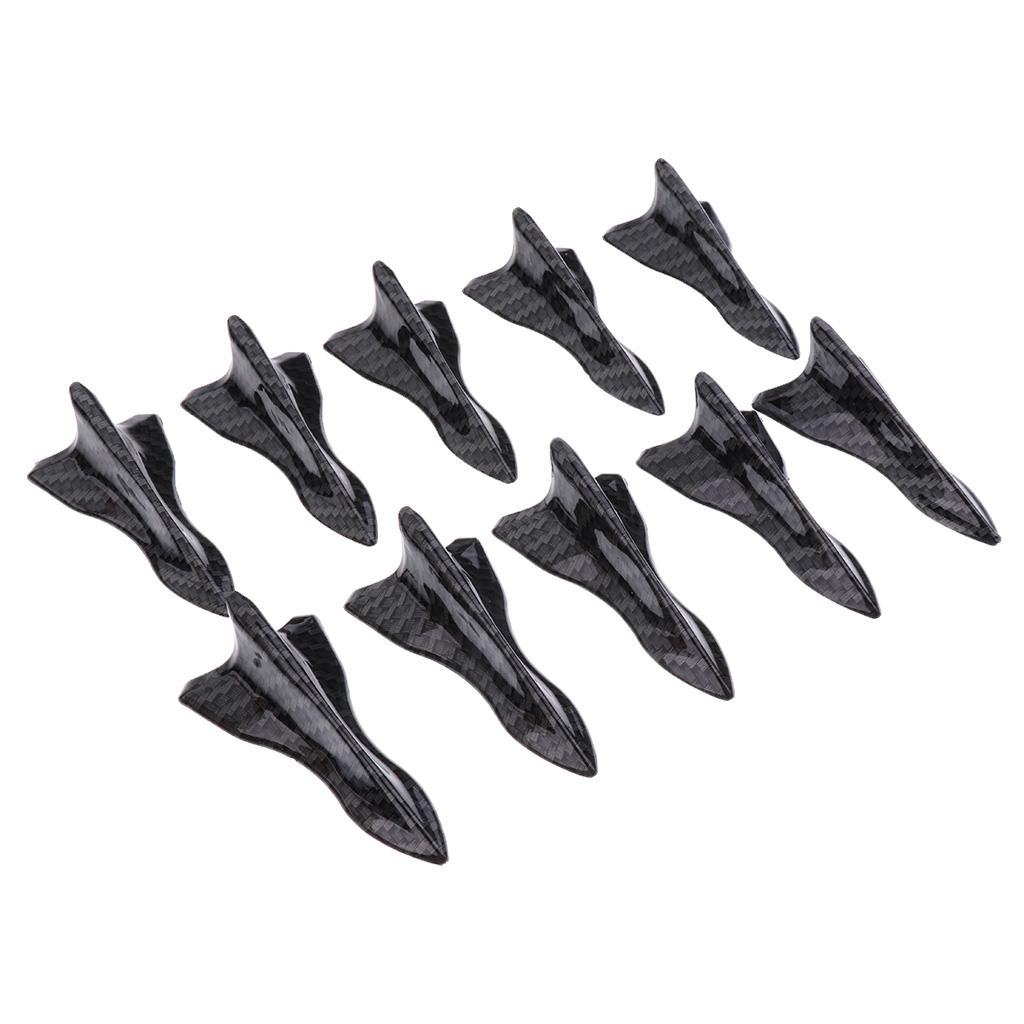 10 Pieces Air Generator Fin for Car Spoiler Roof Wing Increases and Performance Decreases Turbulence