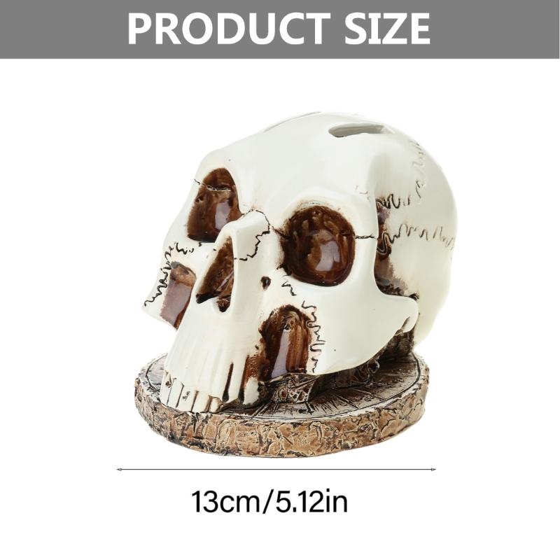 Halloween Decoration Skull Bone Statue Sculpture Cutter Holder Festival Desk Decors Holiday Ornament Skeleton Stand Dropshipping