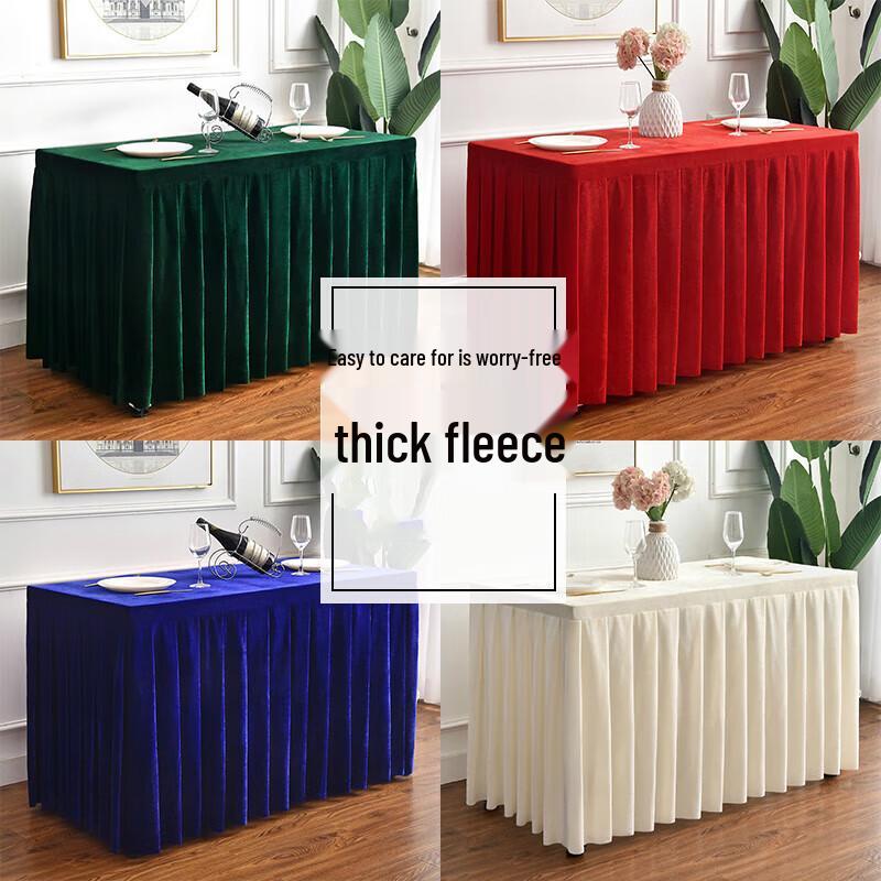 Luxun Pengke Velvet Tablecloth & Skirt for Events