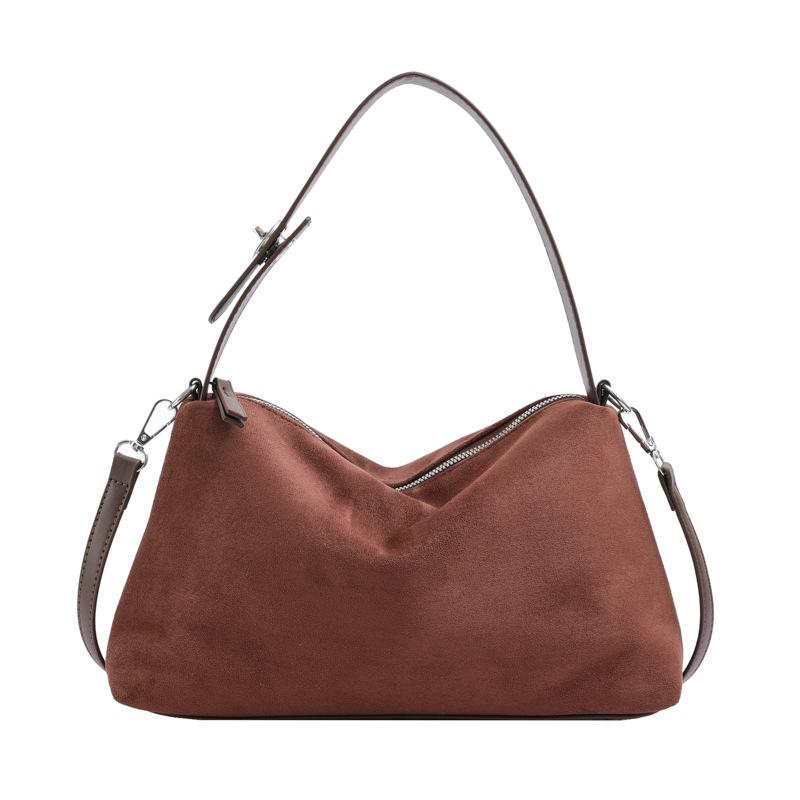 

Ретро матовая сумка женская осенне-зимняя популярная модная универсальная сумка через плечо в иностранном стиле 30*9*18 кофейный