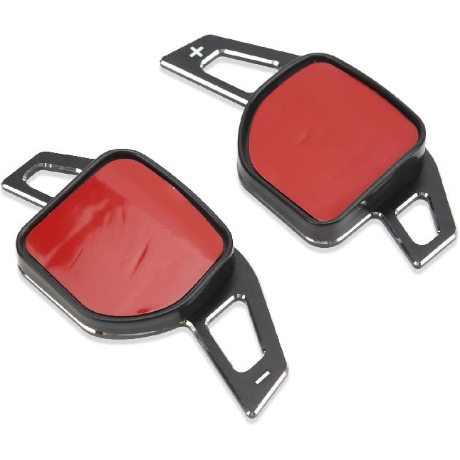 1 Pair Steering Wheel Shift Paddles, Brushed Cutting Aluminum Alloy Paddle Shifter Extension, for 8V S4 S5 B8.5 S6 S7 C7 2013 2016 (Black)
