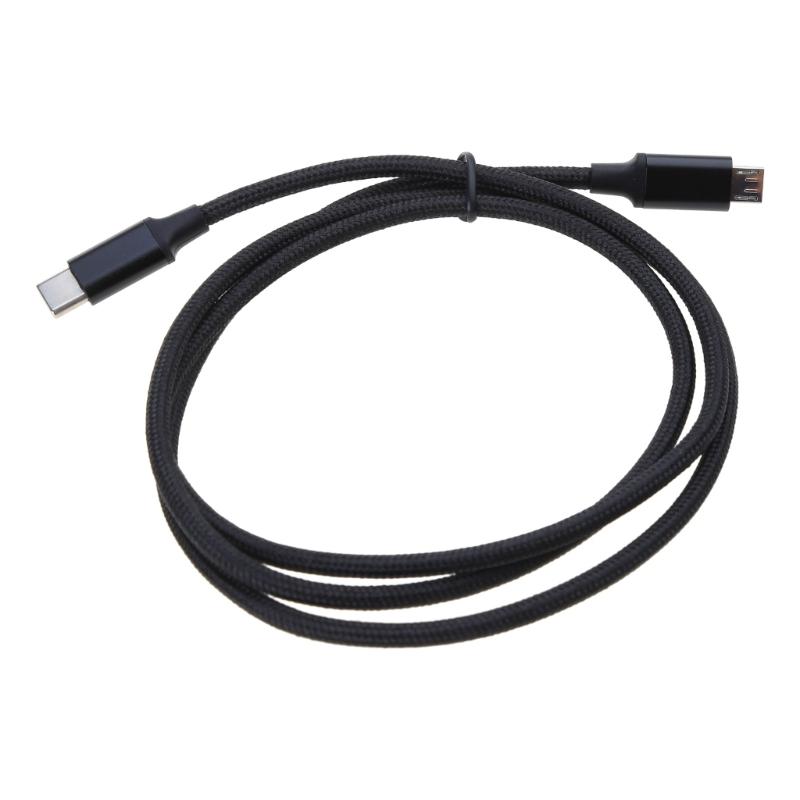 USB C to USB 5Pin Cable Nylon Braided Type C to USB 5Pin Cord 480Mbps Data Sync Cable for Phone Tablet Desktop