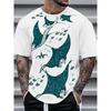 Men's 3D Skull Printed T-shirt 2025 Summer New Men's Round Neck T-shirt Casual Comfortable Hip Hop Pullover Short Sleeve
