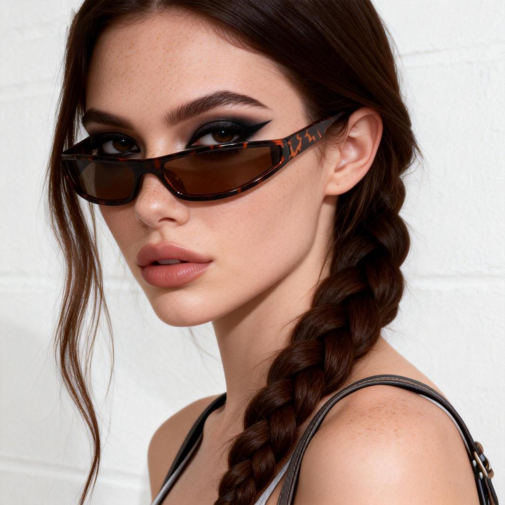 Square shaped small frame sunglasses for women European and American personalized street photography trendy retro wear glasses