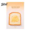 Study Desk Accessories Stick Note Pads Funny Toast Bread Cookie Cheese Design Cute Notepad 30 Peel Off Notes Sheets/Pad Self Memo Pad for