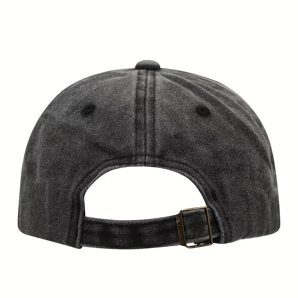 Wolf Howling At Moon Baseball Cap Unisex Adjustable Cotton Casual Black Denim Hat for Outdoor