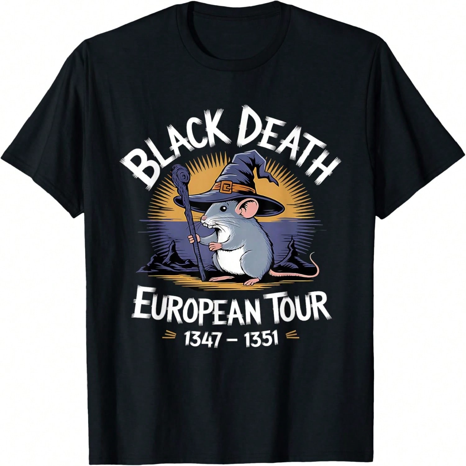 Одежда Футболка Европейский тур «Черная смерть» 1347-1351 S разноцветный