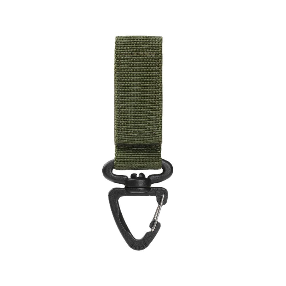 Outdoor Nylon Molle Tactical Backpack Carabiner Key Hook Webbing Buckle System Belt Buckle Hanging Camping Climbing Accessories