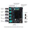 2.1 Channel Bluetooth-Compatible Audio Power Amplifier Module with Treble and Bass Control 50Wx2+100W AMP Board for DIY Speakers