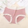 Medium High Waisted Women's Underwear Made of Seamless Silk Antibacterial Knickers Crotch Breathable Comfortable with A Naked Feel