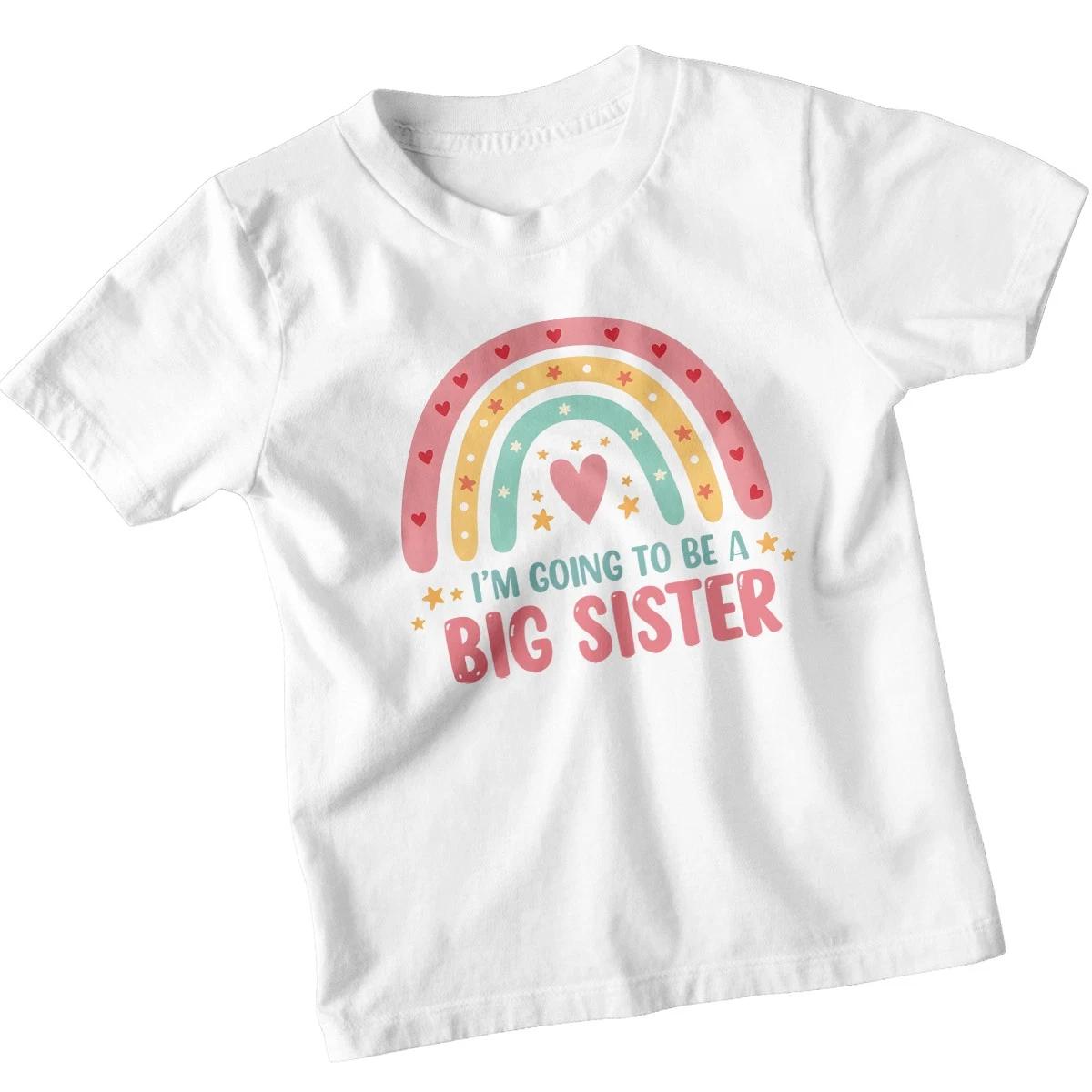 I Am Going To Be A Big Sister Kids Girls T-Shirt Family AnnounceKIDSt Tee 160