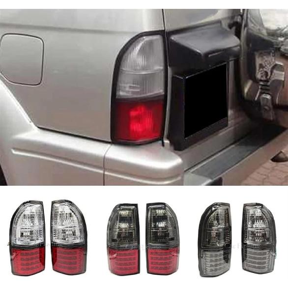 Car Rear LED Light Turn Signal Warning Stop Fog Lamp Tail Light Compatible For Toyota Prado Land Cruiser 90 1997 1998 1999 2000 2001 2002 (Color :