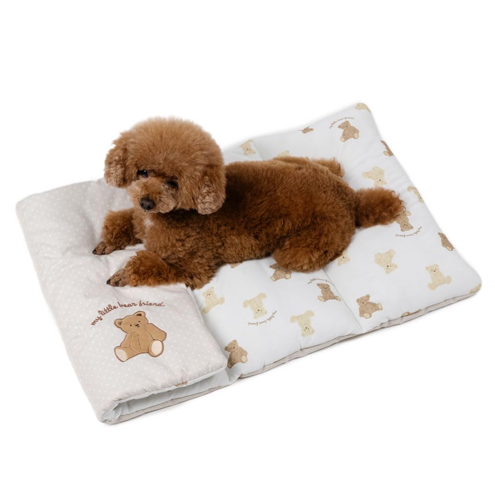 Pet Paradise Dog Pet Cushion Summer Cool Roll Bear Small Dog Mat, Pattern, Brown,
