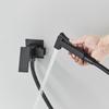 ALENARTWATER Bathroom Black Bidet Faucet Shower Tap Cold Hot Water Mixer Crane Sprayer Head Tap Toilet Faucets