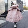 Womens Mid-Length Parka Reversible Slim Fit Thick Solid Color Casual Cotton Coat Winter