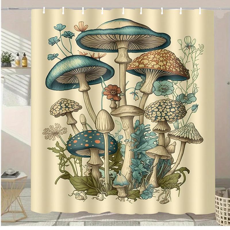 

A Variety Of Fruits Washable Dirt-Resistant Shower Curtain Shower Head Waterproof Polyester Bath Curtain For Home Decor W60H190(CM)-1 Pcs
