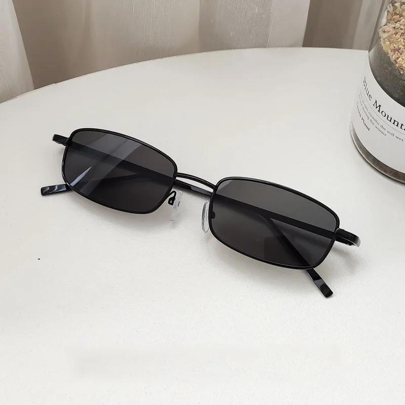 Fashion Small Rectangle Sunglasses Man Woman Vintage Driving Sun Glasses Luxury Brand Metal Frame Eyewear